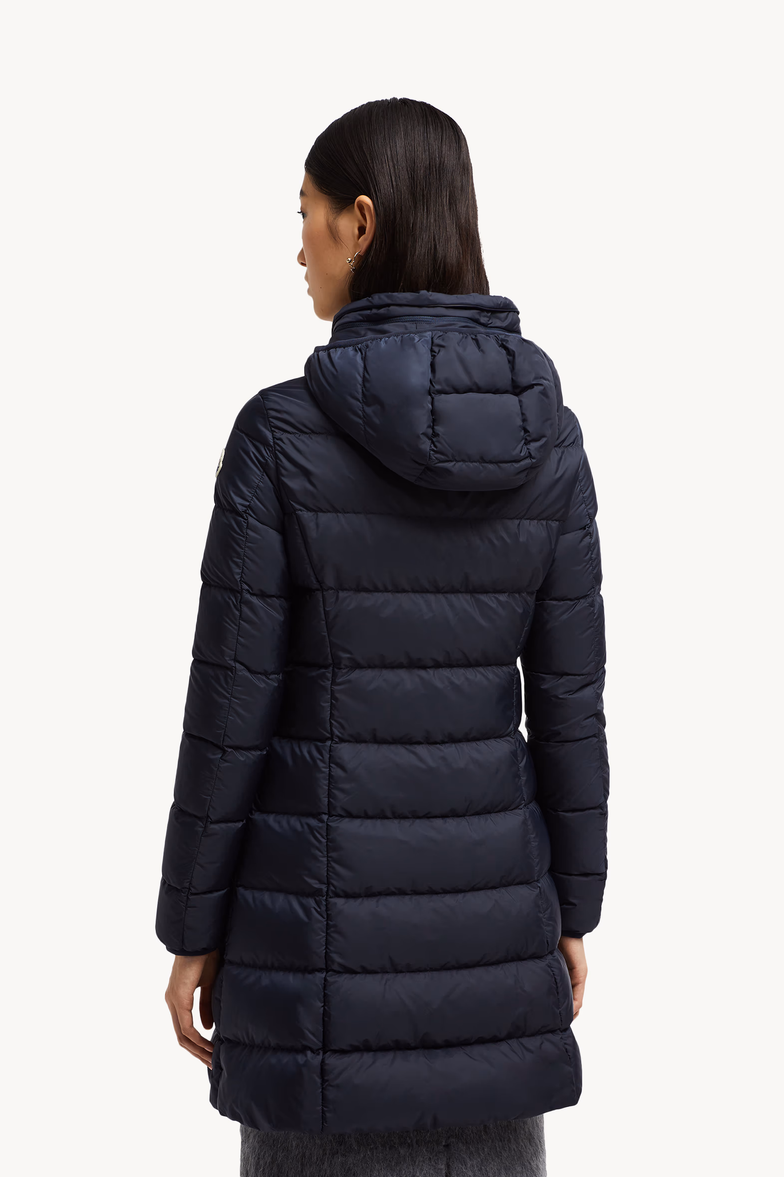 Doudoune longue à capuche Gie Femmes Bleu Nuit Moncler 5